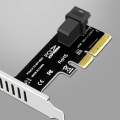 Pcie to SFF 8643 4X/8X Adapter Card U.2 Port Card for Nvme SSD Converter Hard Disk Expansion Card for Desktop. 