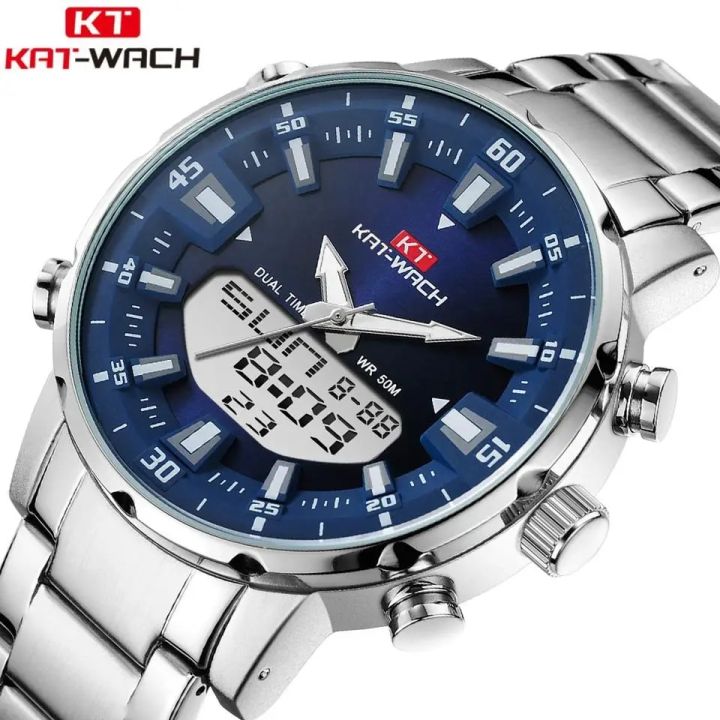 KAT-WATCH Electronic Digital Sports Watches Count Down Stopwatch Clock ...