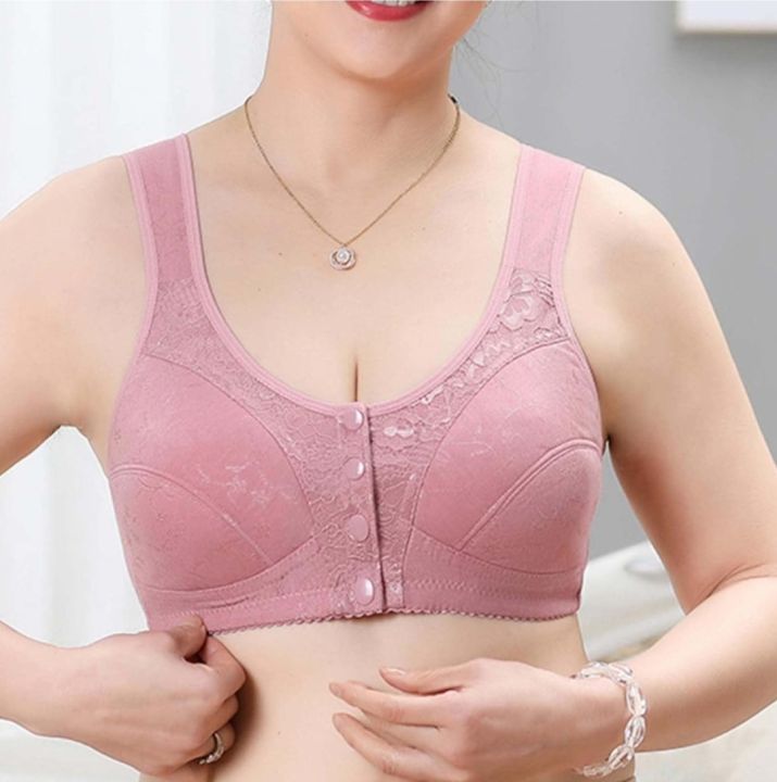 Premiam Printed Front Button Soft Cotton Maternity Bra For New Born Baby Feeding