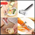 Vegetable Peeler Multi-functional Stainless Steel Fruit Carrot Planer Potato Turnip Slicer Cutter Double Planing Grater Kitchen Tools.