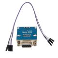 MAX3232 RS232 Serial Port To TTL Converter Module DB9 Connector W/ 4 Jump Cables. 