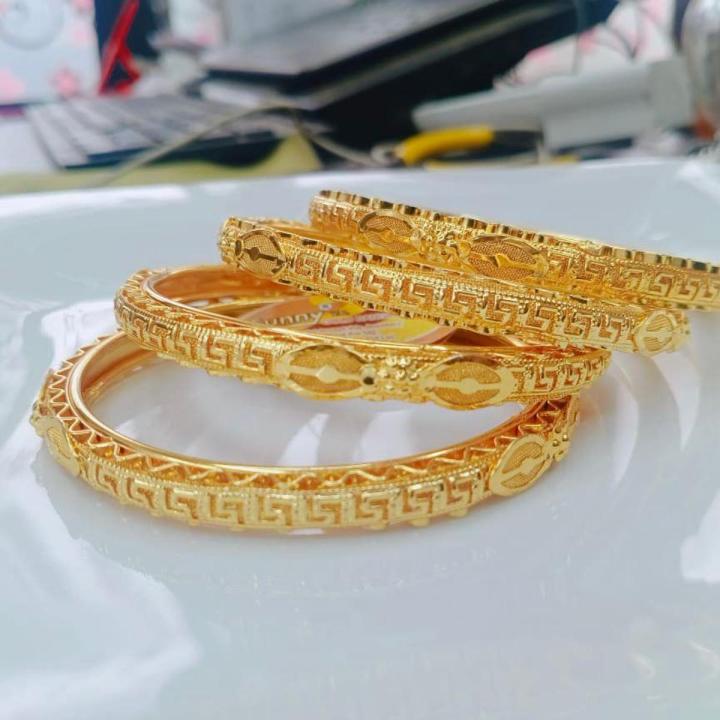 Golden Plated Bangles Or Curi for Womenn Pcs