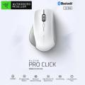 Razer Pro Click Bluetooth+2.4GHz Dual-mode Wireless Mouse Ergonomic Mice with 5G Optical Sensor 8 Programmable Buttons Silver. 