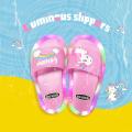 2022 Girl Slippers Children LED Kids Slippers Baby Bathroom Sandals Kids Shoes for Girl Boys Light Up Shoes Toddler Sandales 샌들.