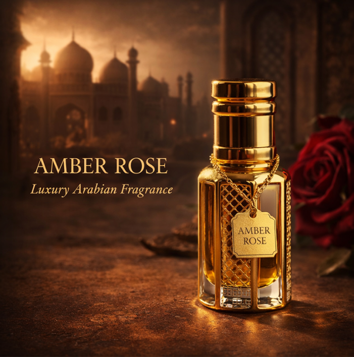 Amber Rose- Natural & Luxury Arabian Amber Rose Perfume Oil (Attar)