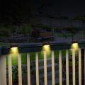 【Lejia】1/4/8/12/16pcs LED Solar Deck Path Stair Solar Garden Light Landscape Step Lights Balcony Fence Yard.