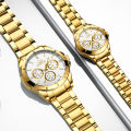 New CHENXI Luxury Golden Dial Mens Watches Fashion Quartz Watch Men Stainless Steel Waterproof Business Clock Man Wrist Watches. 