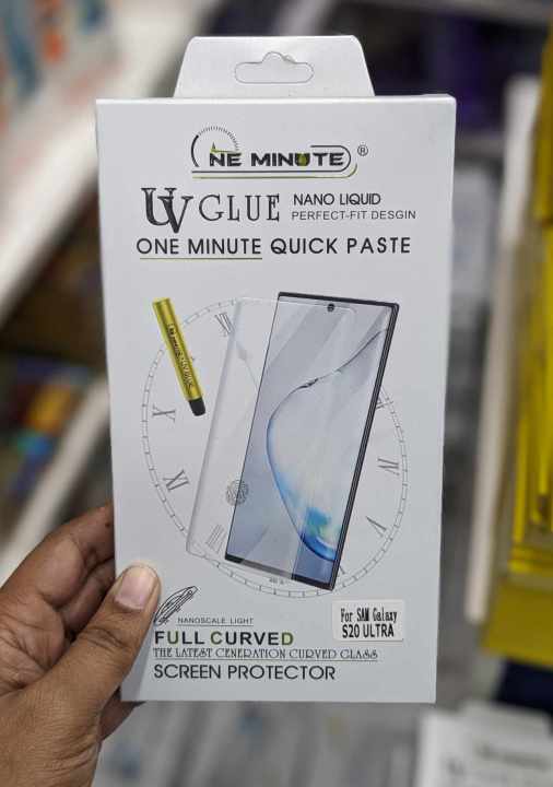 For%20Samsung%20Galaxy%20S20%20Ultra%20One%20Minute%20UV%20Glass%20Light%20Adhesive%20Full%20Glue%20Curved%20Glass%20Screen%20Protector%20Transparent%20-%20Image%202