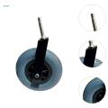 Wheelchair Wheel DIY Replacement Wheel Smooth Front Fork Assembly Rotating Caster Wheel.