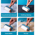 Reusable Sticky Lint Roller, Portable Pet Hair Sticky Roll Dust Hair Remover Cloth Sofa Curtain Bedsheet Cleaner. 