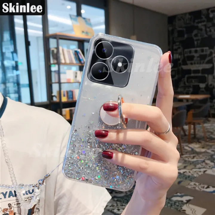 Phone%20Case%20for%20Realme%20C53%20Back%20Cover%20Glitter%20Starry%20Sky%20Bling%20Ring%20Lanyard%20Shiny%20Soft%20Cases%20Casing%20Hp%20for%20Realme%20C53%20Phone%20Cases%20Transparent%20Holder%20Stand%20Cover%20Stars%20Girls%20-%20Image%204