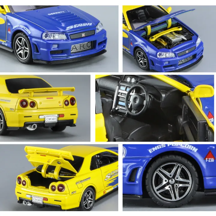 1:32%20Nissan%20GTR%20R34%20GT-R%20R35%20Fast%20Furious%20Alloy%20Car%20Model%20Sound%20and%20Light%20Pull%20Back%20Children's%20Toy%20Collectibles%20Birthday%20gift%20-%20Image%205