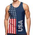 American Eagle Flag Graphic Tank Top Gym Clothing Men 3D Printed Streetwear Basketball Vest Quick Drying Sleeveless T-Shirt Tops.