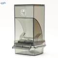 Bird Feeder Sturdy Clear Food Container for Canary Cockatiel Budgies transparent.