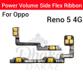 Oppo Reno 5 4G Power on / off Switch Button Side Volume Up Down Buttons Flex Cable Replacement Parts. 