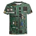 Circuit Board 3D Printed T Shirt Men Women Summer Casual Electronic CShort Sleeve Harajuku Streetwear Oversized T-shirt.