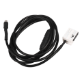 2X AUX Audio Cable Line Connector with Resistor 1.5M 12 Pin for E60 E61 E63 E64 E65 E66 E81 E82 E83 E87 E88 E90 E91.