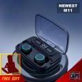 M11 TWS Wireless Earbuds With LED Digital Display. 