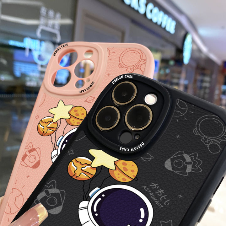 Hontinga%20for%20Samsung%20Galaxy%20A13%204G%20Back%20Cover%20PU%20Leather%20Space%20Astronaut%20Case%20Soft%20Silicone%20Edge%20Phone%20Cases%20-%20Image%206