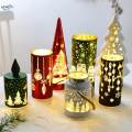 Christmas Desk Lamp Christmas Decoration Glowing Cup Night Light for Living Room Christmas Bedroom.