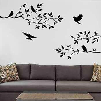 Removable%20Wall%20Stickers%20For%20Living%20Room%20Bedroom%20Study%20Room%20Home%20Decor%20-%20Birds%20And%20Branches%20-%20Image%202