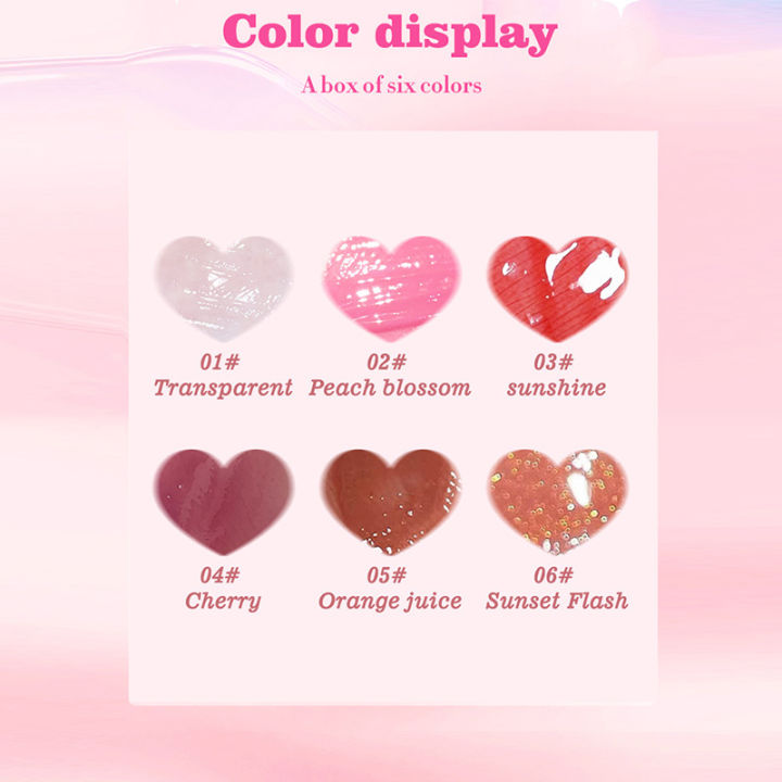 6-pack%20Moisturizing%20Lip%20Gloss%20Set%20Glossy%20Lip%20Oil%20Hydrating%20Transparent%20Lip%20Glaze%20Fade%20Lip%20Lines%20Shiny%20Lip%20Plumper%20Beauty%20Makeup%20-%20Image%206