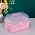 Clear Storage Boxes 3 Layer Compartments for Kitchen .87x5.51x5.12inch. 
