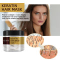 Keratin Hair Mask Repair Frizzy Nourishing Magical Treatment Split Ends Treatment Hair Straighten Cream Smoothing Hair Mask 100g. 