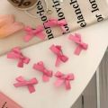 Y2k Small Pink Bowknot Hairpin Korean Sweet Ribbon Bow Hair Clips Women Side Bangs Barrettes Fashion Accessories. 