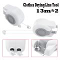 26M Retractable Clothes Laundry Indoor Outdoor Reel Automatic Washing Line Double -. 