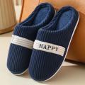 Fashionable Winter Room Slippers Cartoon Cat Indoor Non-slip Soft Couple Floor Shoes.. 