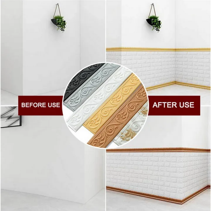 29%20Styles%203D%20Foam%20Wall%20Edge%20Strip%20Stickers%20Self%20Adhesive%20Waterproof%20Baseboard%20Corner%20Waist%20Line%20Sticker%20Border%20Home%20Decor%20-%20Image%206