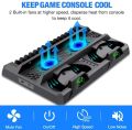 PS4 Stand Cooling Fan for PS4 Slim / PS4 Pro/Playstation 4, PS4 Pro Stand Vertical Stand Cooler with Dual Controller Charge Station & 16 Game Storage Good effect and easy to use. 