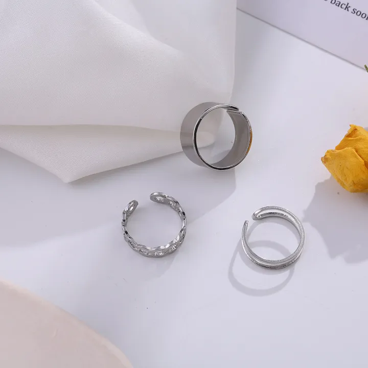 Three-piece%20Suit%20Ring/Opening%20Adjustable%20Ring%20Set/Vintage%20Drop%20Acrylic%20Ring%20Set%20Chain%20Jewelry%20Valentine's%20Day%20Gifts%20for%20Girlfriend%20-%20Image%207