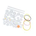 DIY Robot Gear, Plastic Gear Set, 75pcs Home for Toy Indoors Motor. 