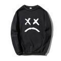 Round Collar Without A Hat Men Sweatshirt Lil Peep Hoodies Happy Smiling Face Print Fleece Pullover Hoodie Men Women Streetwear. 