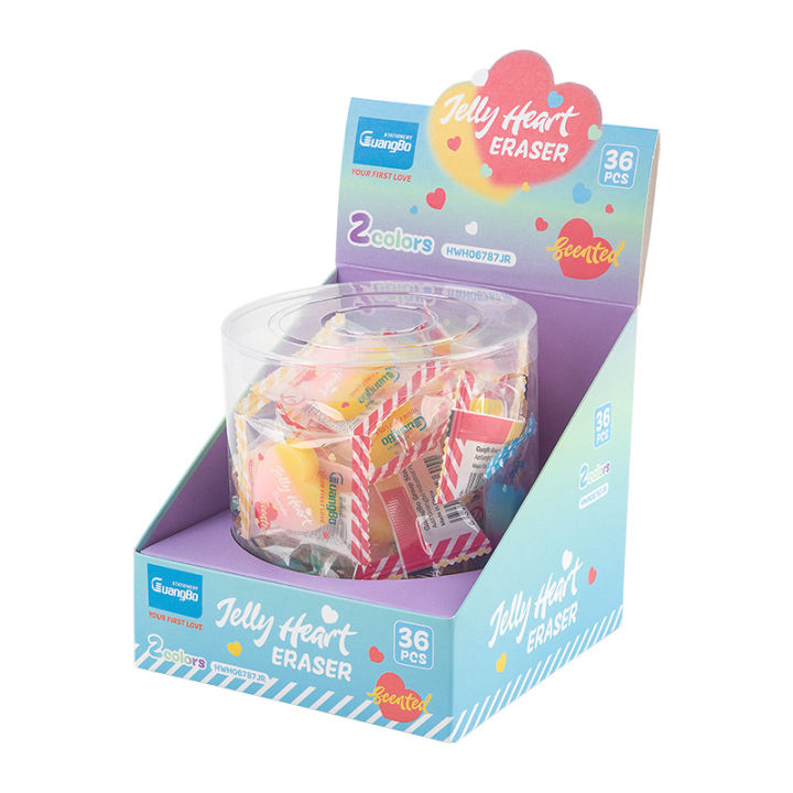 GuangBo Heart Eraser Combo of 2 Pcs
