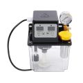 1L Lubricant Pump Automatic Lubricating Oil Pump with Pressure Gauge. 