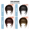Air Bangs Wig Female Fishbone Plaits Wig Hair Hoop Bangs Natural Forehead Wig Set Invisible Seamless Fake Bangs.