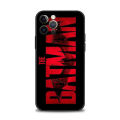 【Mascaraara】Red Black Batman Logo Phone Case For Apple iPhone 15 11 14 13 12 Pro Max 13 12 Mini XS Max XR X 7 8 Plus Silicone Cover Shell. 