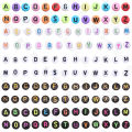 Children's Ornaments Accessories 1900 Beaded Spacer Beads round Acrylic English Letter Beads. 