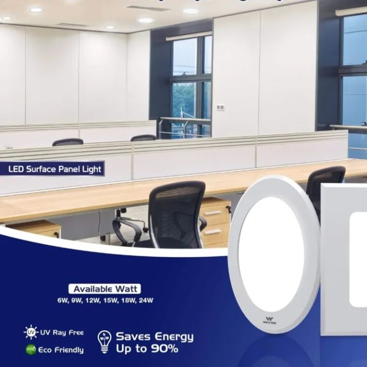 Walton%20Ac%20Led%20Panel%20Light%2012%20Watt%20Surface%20Round%20Daylight%20-%20Image%203