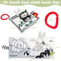 Baby Early Learning Tail Cloth Book Toys Parent-child Interactive Sound Paper Readings Puzzle Book Kids Educational Books 0-36M SnowWhite.