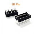 5Pcs- 16Pin IC Base 16 Pin Leads PCB Mount Low Cost IC Socket DIL DIP IC Socket PCB Mount Connector Adaptor Solder Type IC Base Socket 16 Pin IC Base. 