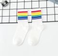 Men Socks Cotton Graphic Hip-Hop 1997 Pattern Funny Long Women Black Hot Fashion Solid Sport Street Casual Hosiery.