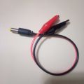 Male Jack To Dual 29mm Alligator Clip With Cable 2 Pin Connector 2.1mm Male DC Power Jack. 