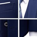 Men Wedding 2 Pieces Suit 3 Set Blazers Elegant Full Luxury Coat Pants Design Latest Vest Business 2022 Slim Fit Jacket Trousers. 