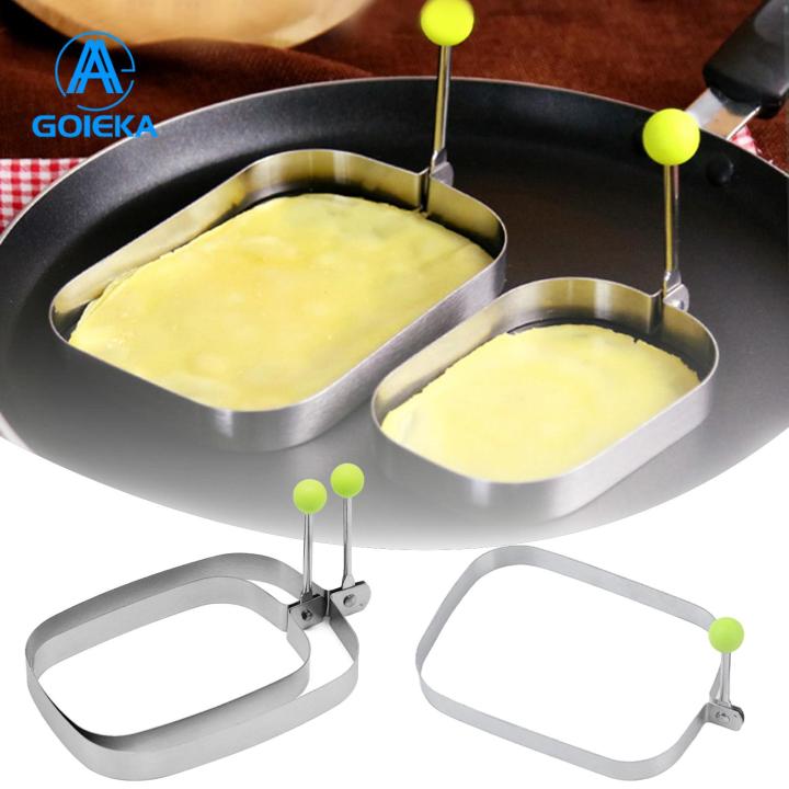 GOIKEA Fried Egg Mold Stainless Steel No Odor Pancake Plate