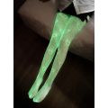 Women Jumpsuit Tights High Waist Jumpsuit Leggings Stockings, Glow in the Dark Fishnet Luminous Glowing Fishnet Socks. 