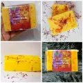 Goat Milk Saffron Soap, 100 gm.